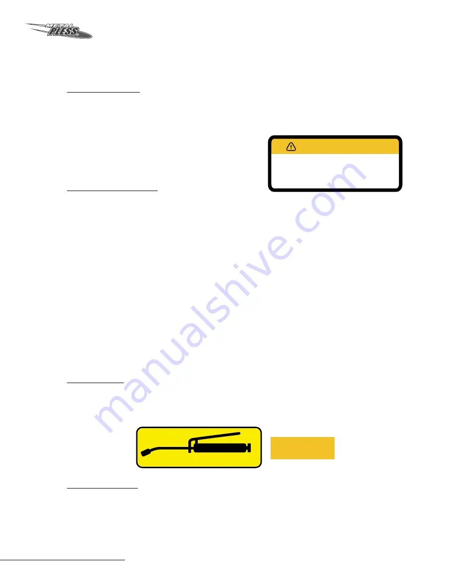 METAL PLESS PLOWMAXX PLBH 0736-13 Owner'S Manual Download Page 22