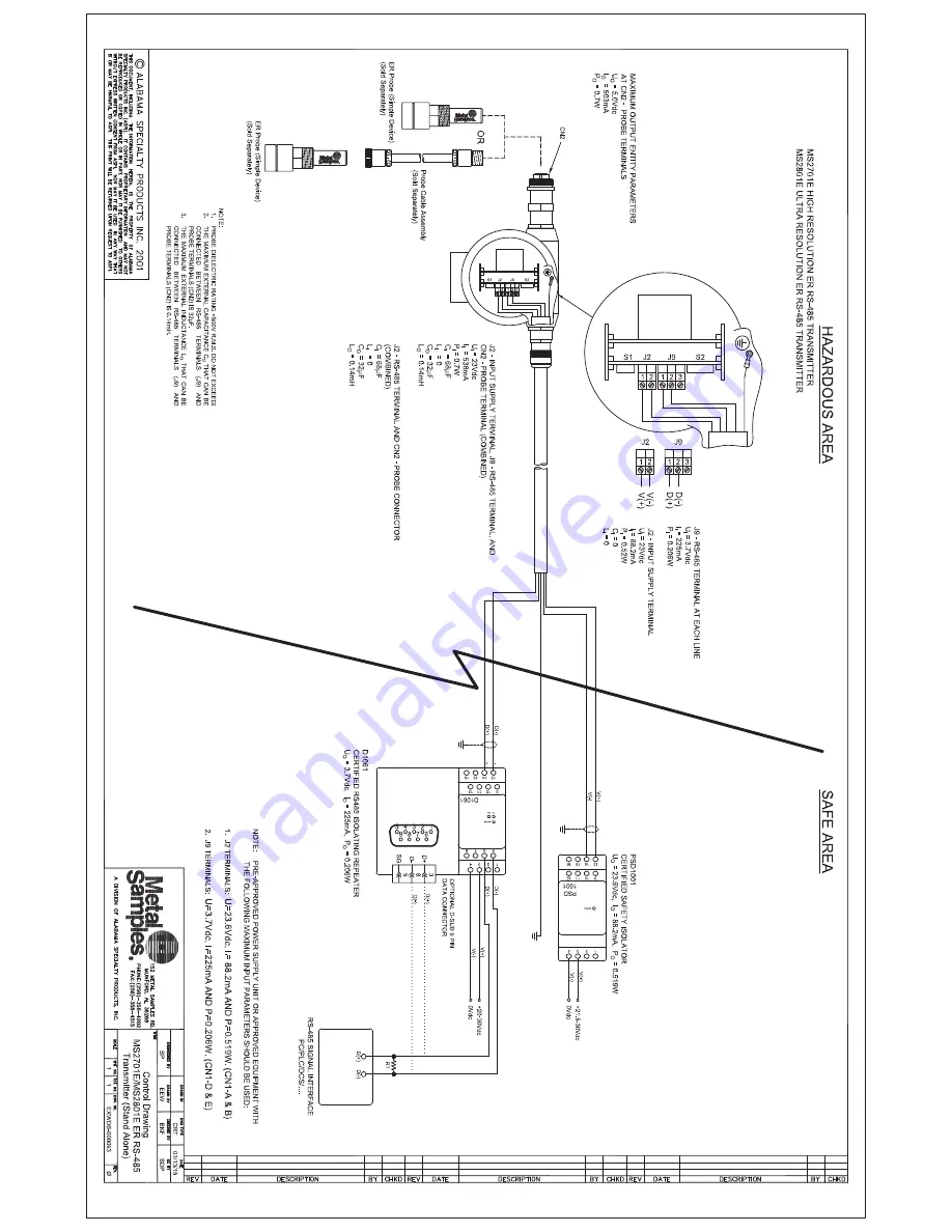 Metal Samples MS2701E Operator'S Manual Download Page 22