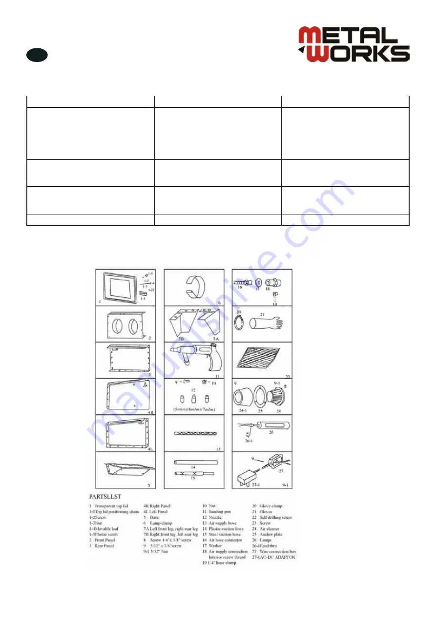 Metal Works 754751210 Скачать руководство пользователя страница 5