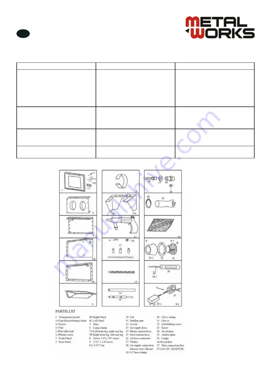 Metal Works 754751210 Manual Download Page 13