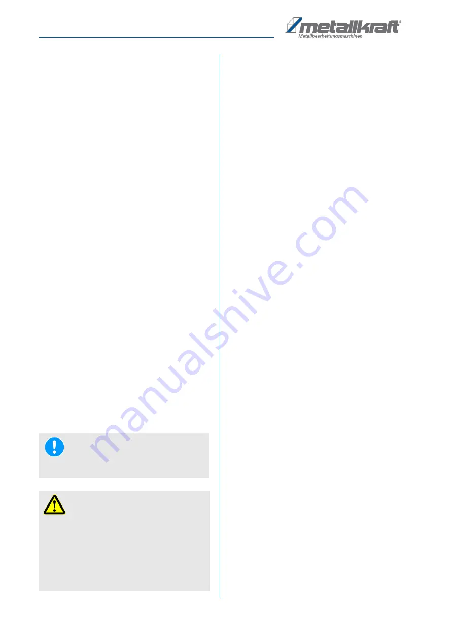 Metallkraft KRBS 101 Instruction Manual Download Page 18