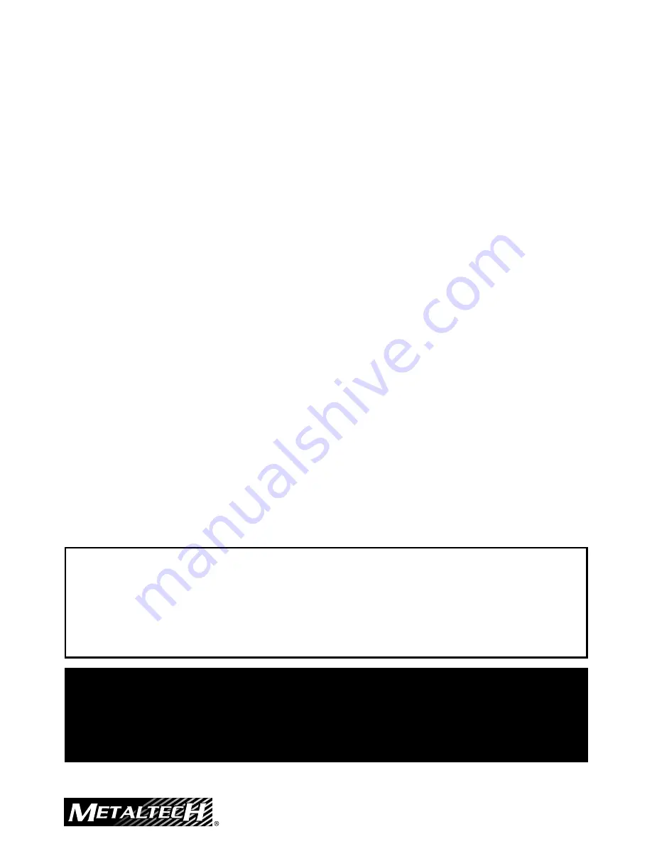 MetalTech I-CAISCGR Assembly Instructions Manual Download Page 8