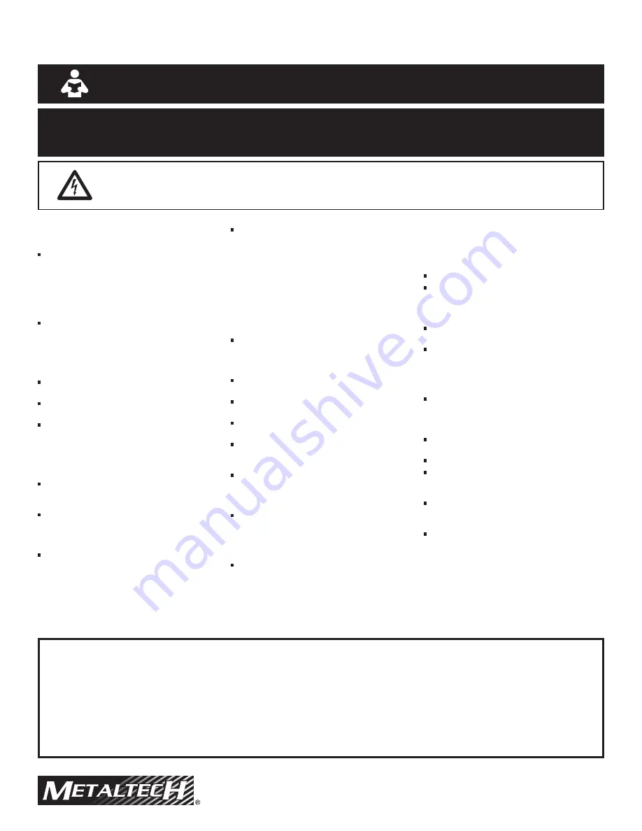 MetalTech M-MFT51010 Operational Safety And Assembly Instructions Download Page 4