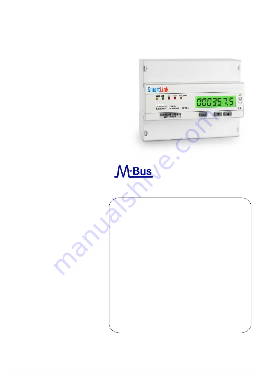 Meters UK 3MB100 User Manual Download Page 1