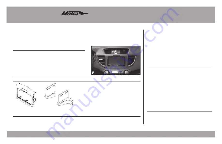 Metra Electronics 95-7802CH Скачать руководство пользователя страница 1