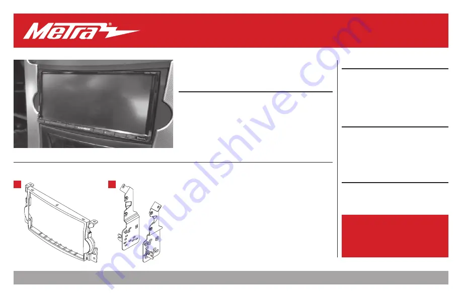 Metra Electronics 95-7815B Installation Instructions & Maintenance Manual Download Page 9