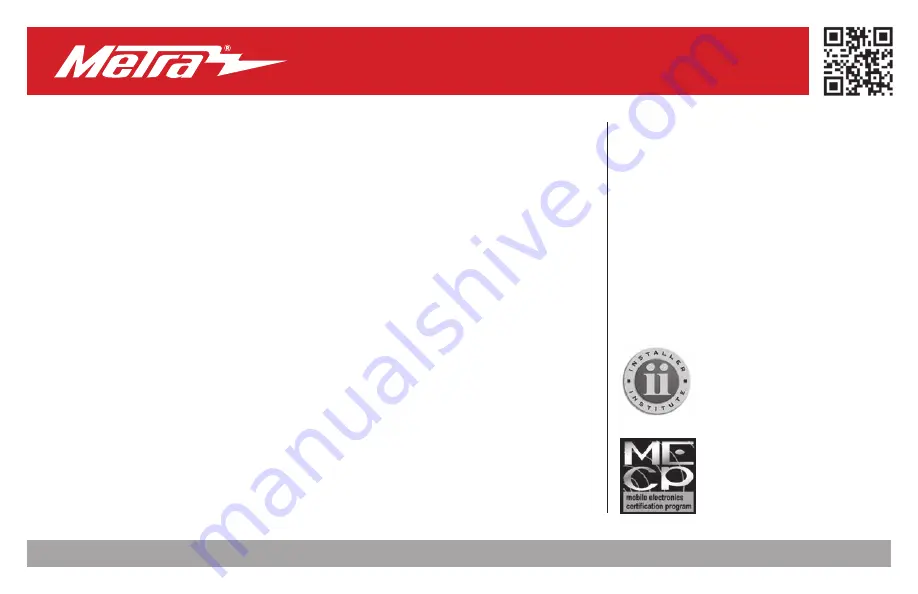 Metra Electronics 95-8910S Installation Instructions Download Page 4