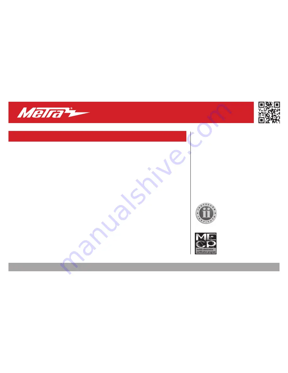 Metra Electronics 99-6514B Installation Instructions Manual Download Page 16