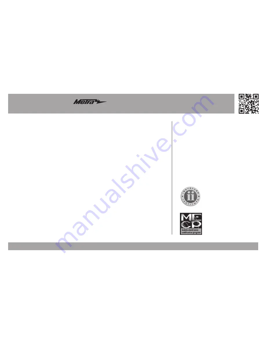 Metra Electronics 99-7376B Скачать руководство пользователя страница 4