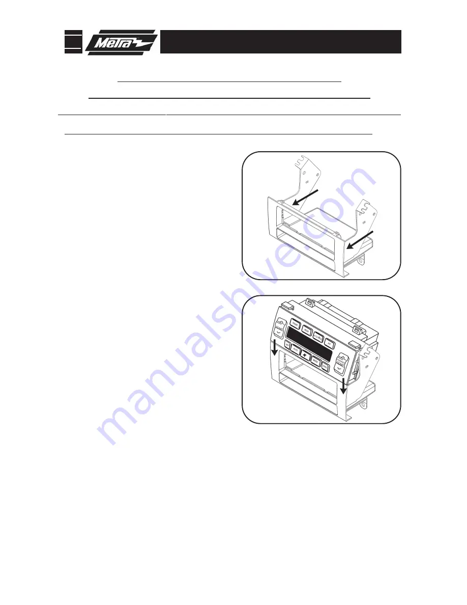 Metra Electronics 99-8153 Installation Instructions Manual Download Page 3