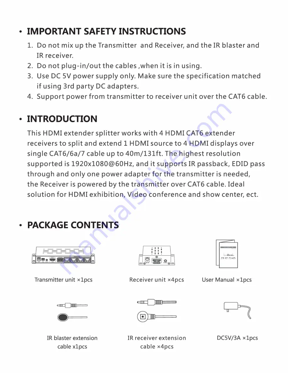 Metra Electronics CS-1X4HDSPLEXT Скачать руководство пользователя страница 2