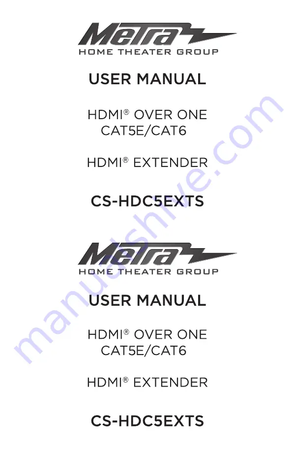 Metra Electronics CS-HDC5EXTS Скачать руководство пользователя страница 1