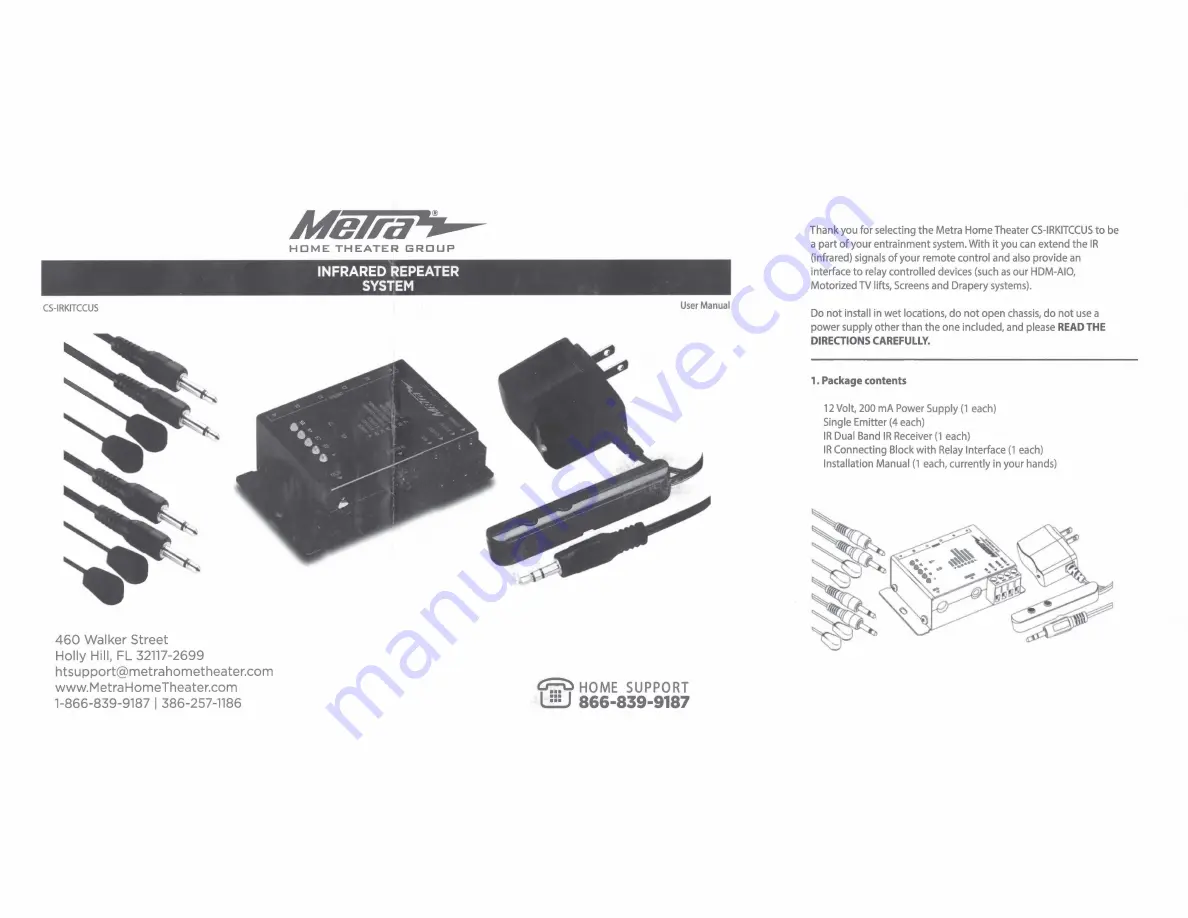 Metra Electronics CS-IRKITCCUS Скачать руководство пользователя страница 1