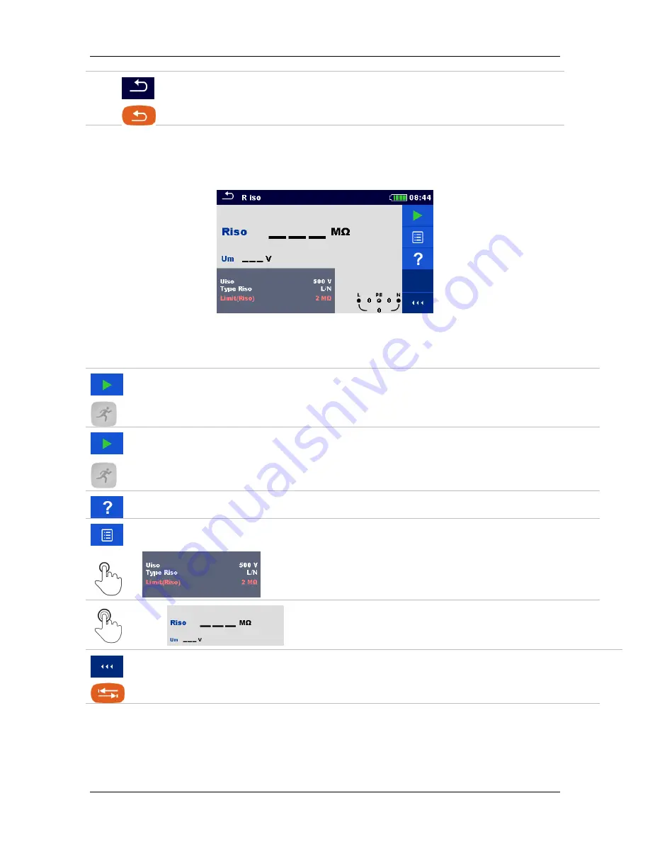 METREL EurotestXC Instruction Manual Download Page 69