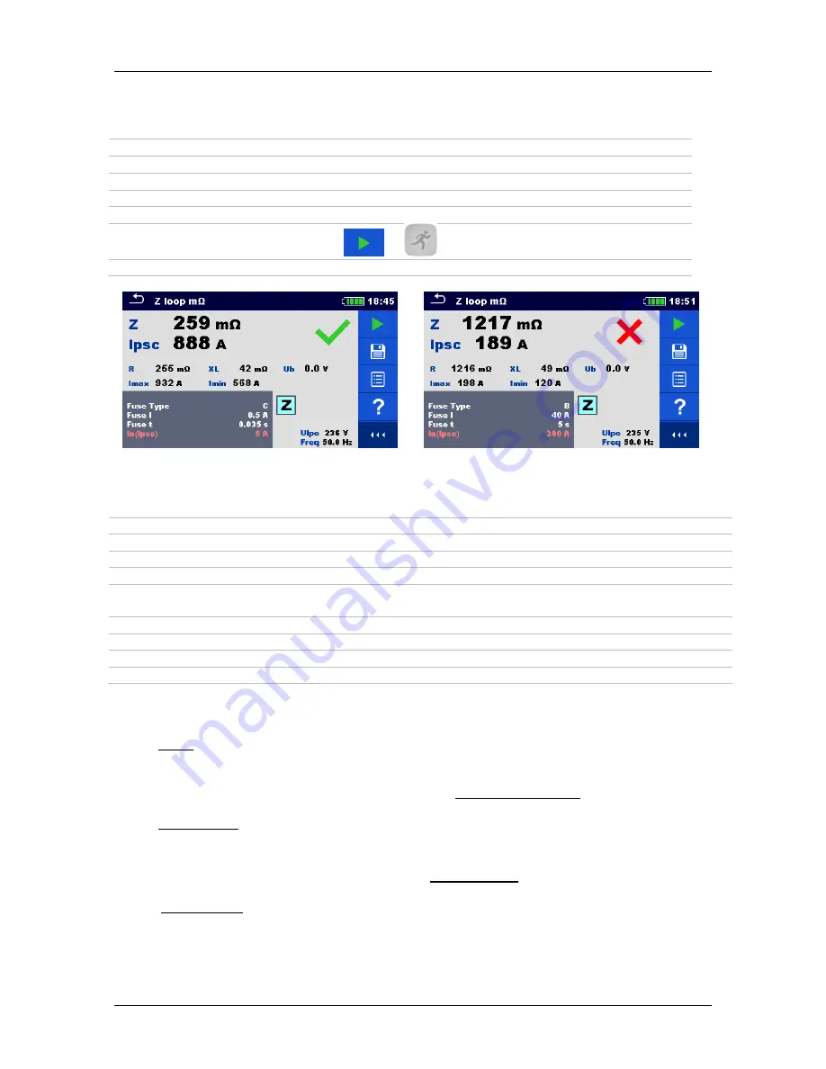 METREL EurotestXC Instruction Manual Download Page 98