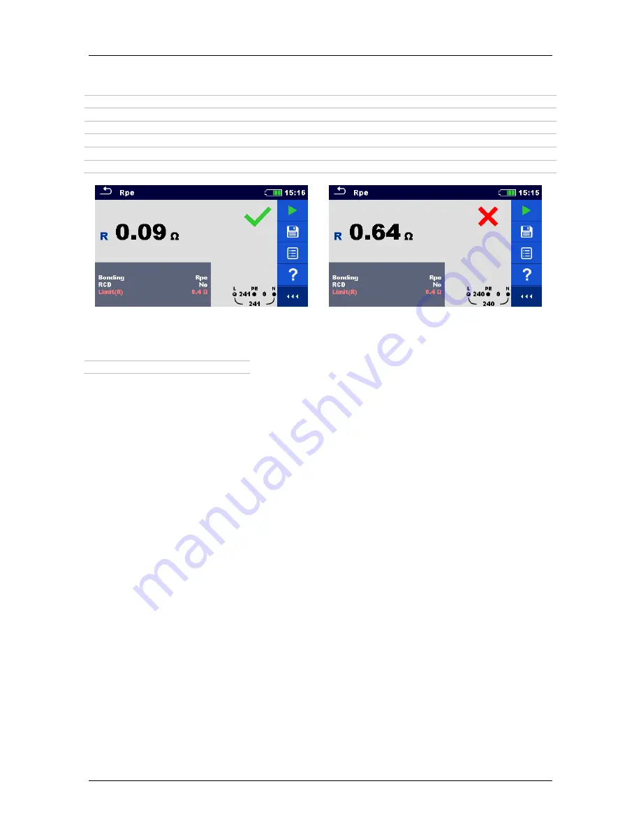 METREL EurotestXC Instruction Manual Download Page 125