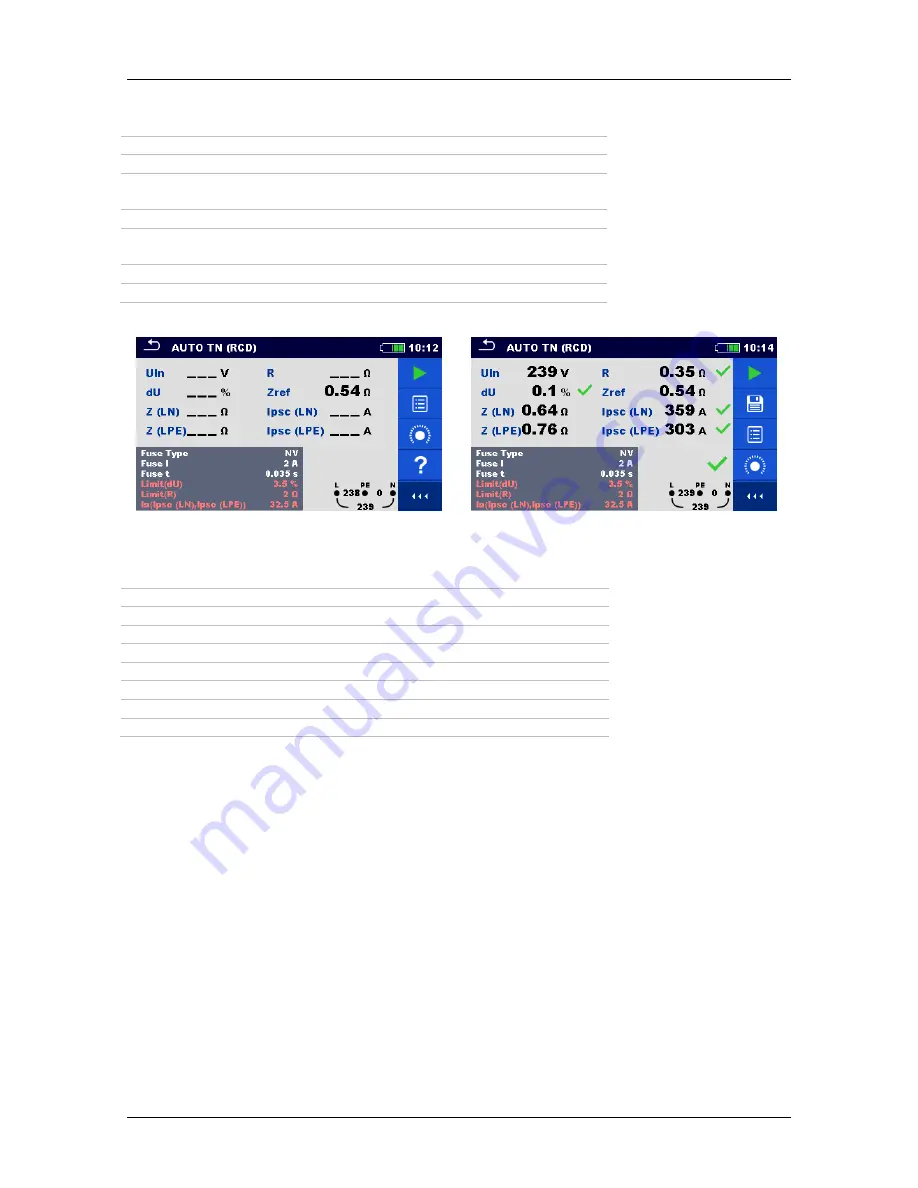 METREL EurotestXC Instruction Manual Download Page 132