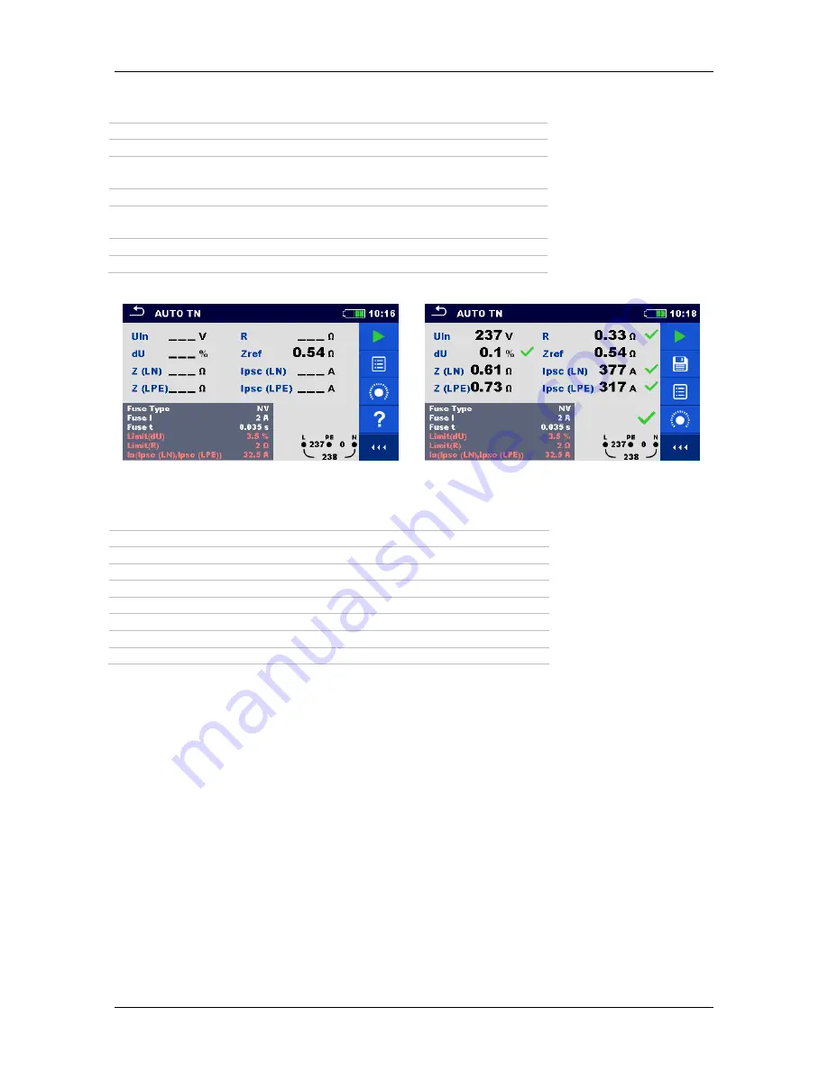 METREL EurotestXC Instruction Manual Download Page 134