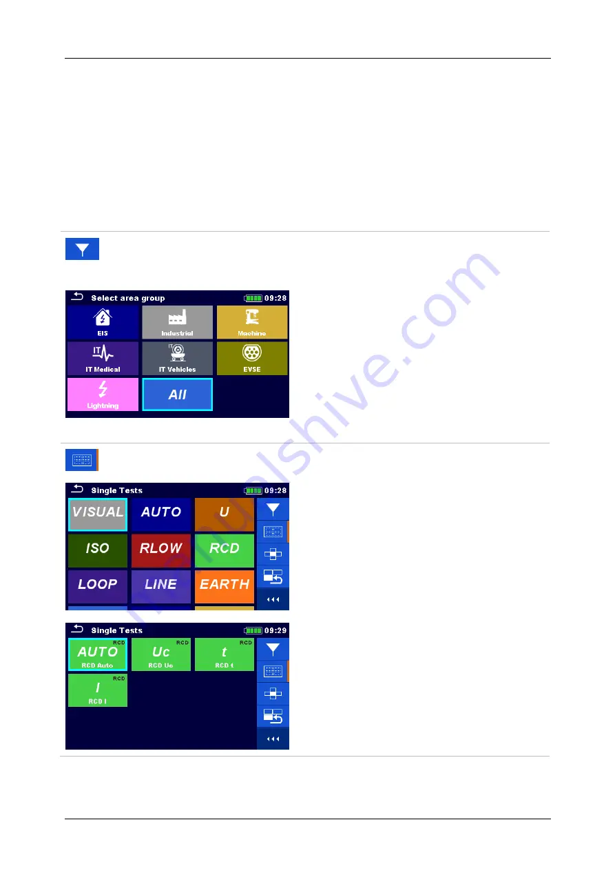 METREL EurotestXD MI 3155 Instruction Manual Download Page 84