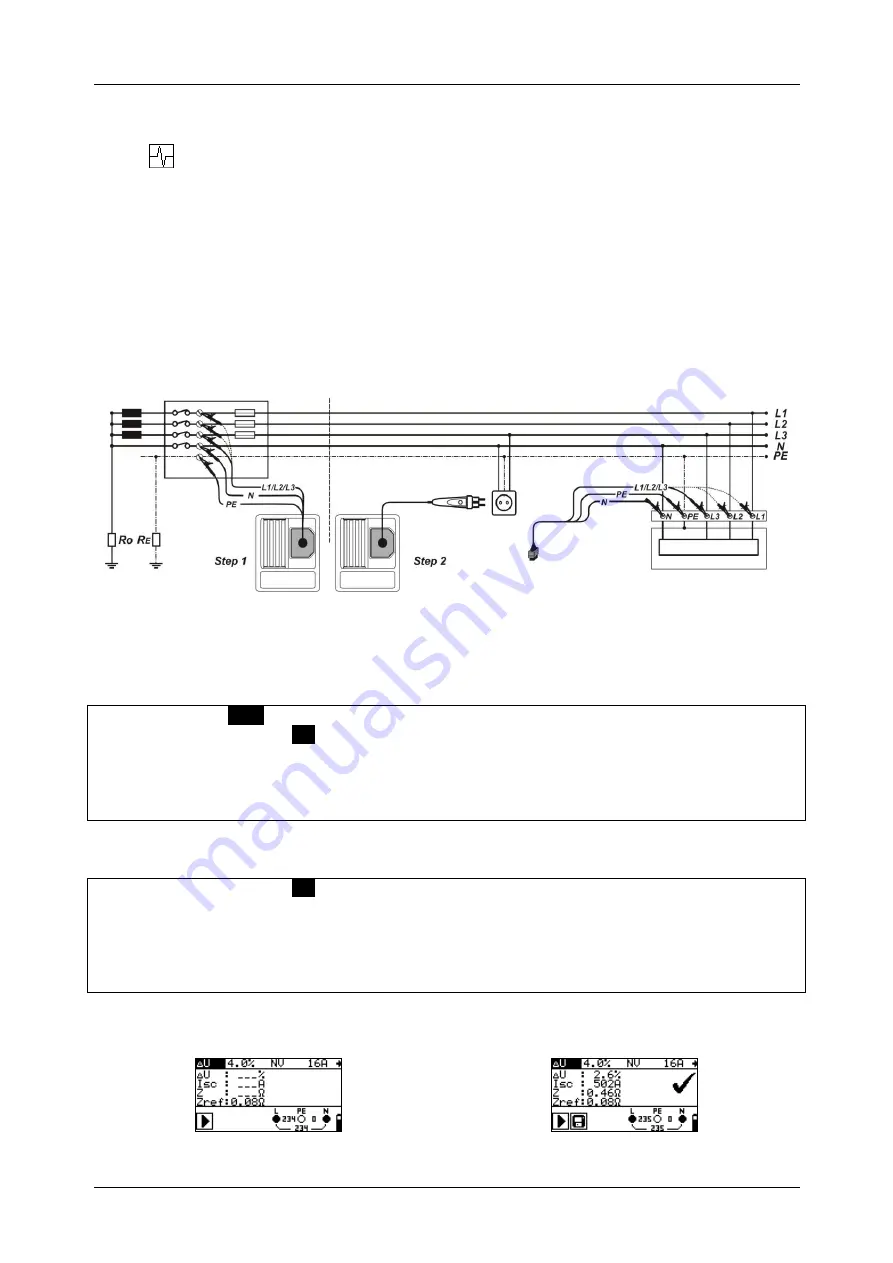 METREL MI 3100 S EurotestEASI Instruction Manual Download Page 48