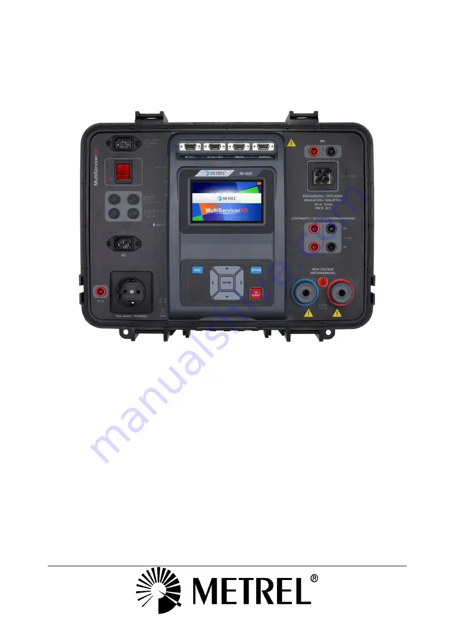 METREL MultiServicerXD MI 3325 Instruction Manual Download Page 1