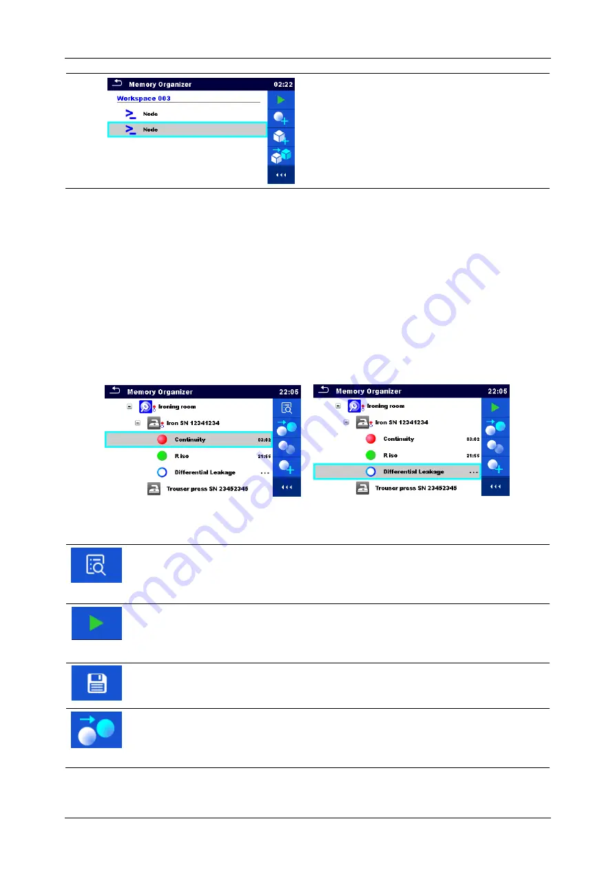 METREL MultiServicerXD MI 3325 Instruction Manual Download Page 54