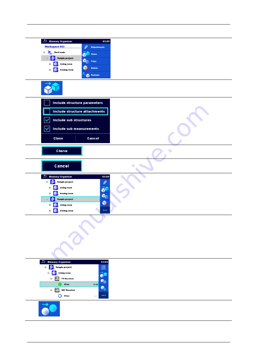 METREL MultiServicerXD MI 3325 Скачать руководство пользователя страница 63