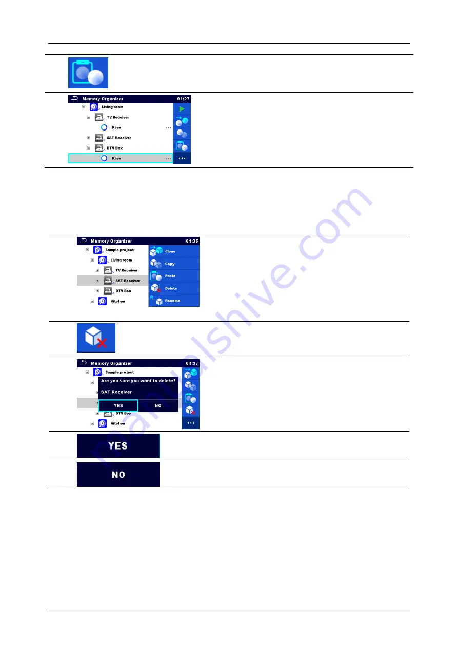 METREL MultiServicerXD MI 3325 Instruction Manual Download Page 66