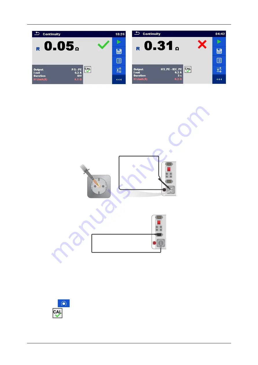 METREL MultiServicerXD MI 3325 Instruction Manual Download Page 85