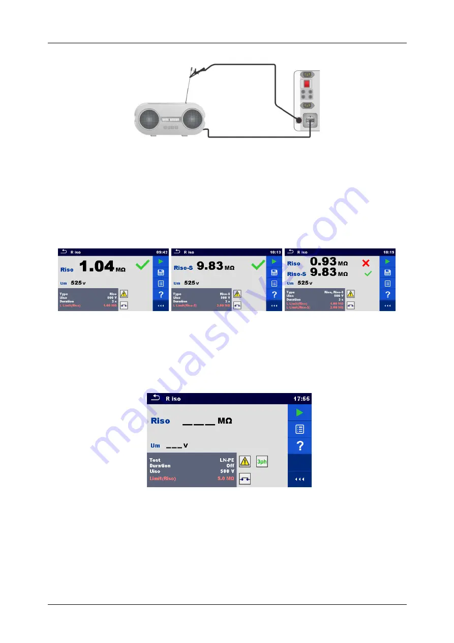 METREL MultiServicerXD MI 3325 Instruction Manual Download Page 89