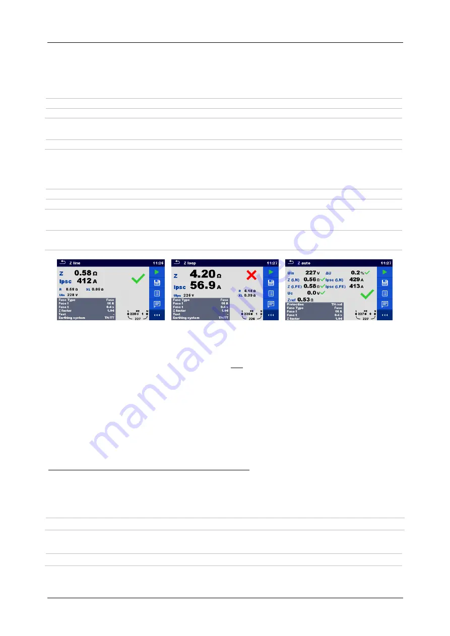 METREL MultiServicerXD MI 3325 Instruction Manual Download Page 189