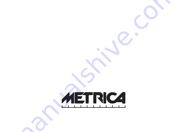 Metrica 61385 Manual Download Page 20