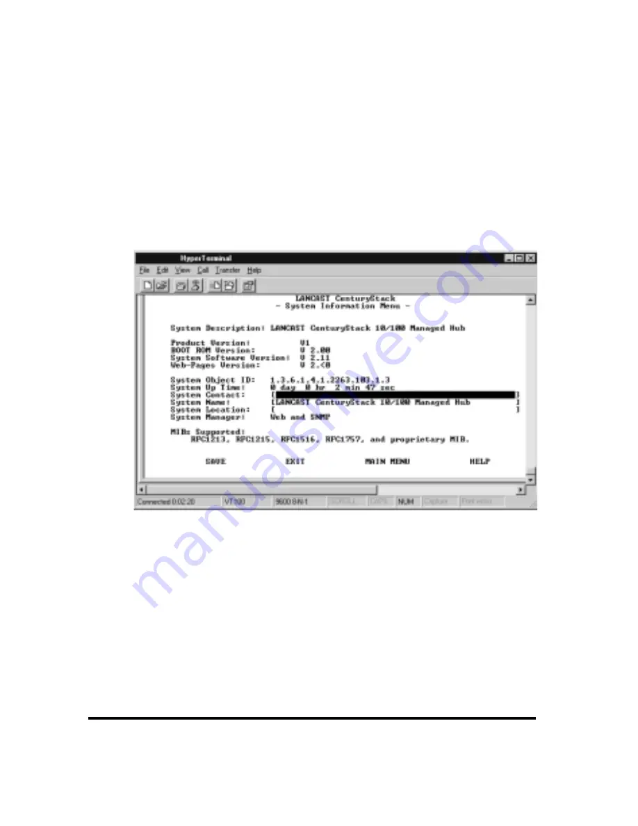 METRObility Optical Systems CenturyStack 8112-01-M Installation And User Manual Download Page 66