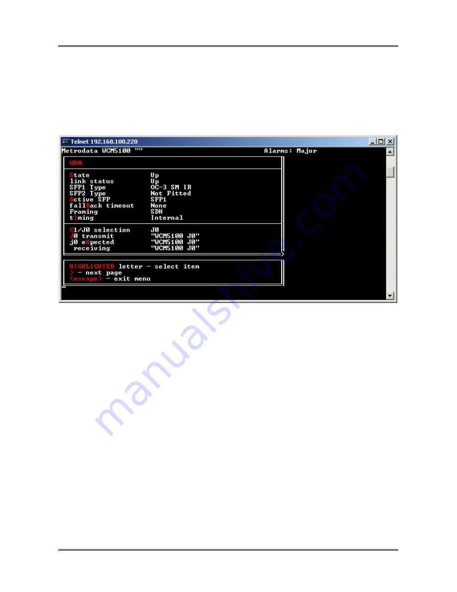 Metrodata WCM5100 Quick Start Manual Download Page 40