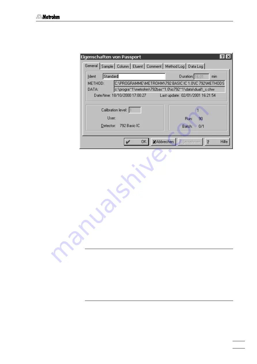 Metrohm 2.792.0020 Basic IC Instructions For Use Manual Download Page 90