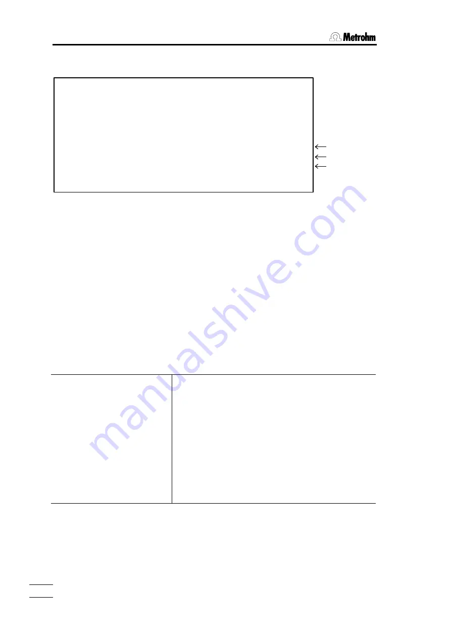 Metrohm 785 DMP Titrino Instructions For Use Manual Download Page 67