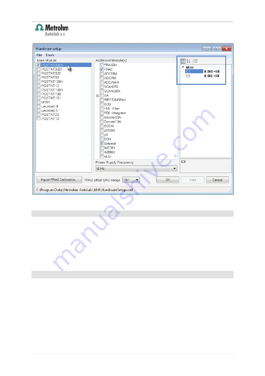 Metrohm Autolab 8 Series Manual Download Page 31