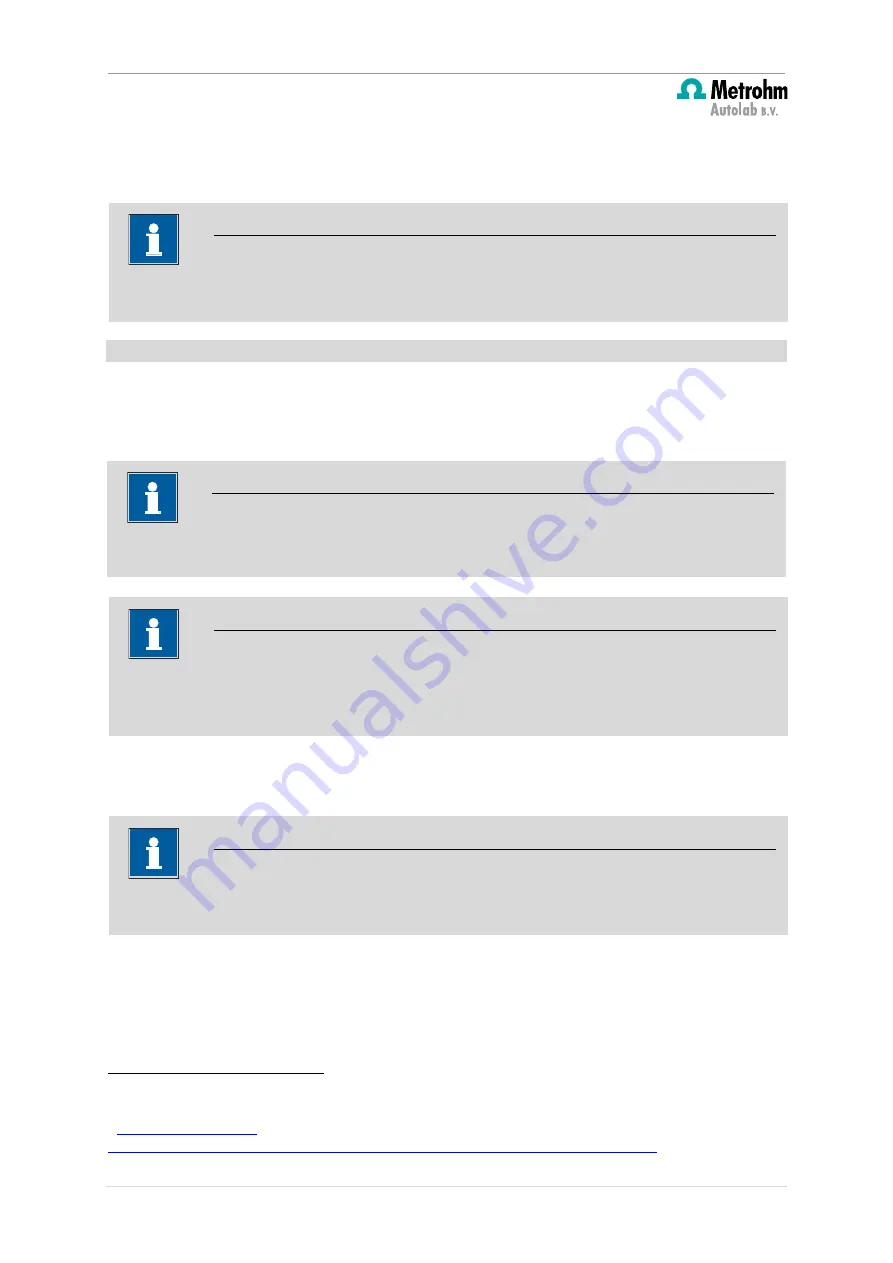 Metrohm AUTOLAB MULTI M101 Manual Download Page 20