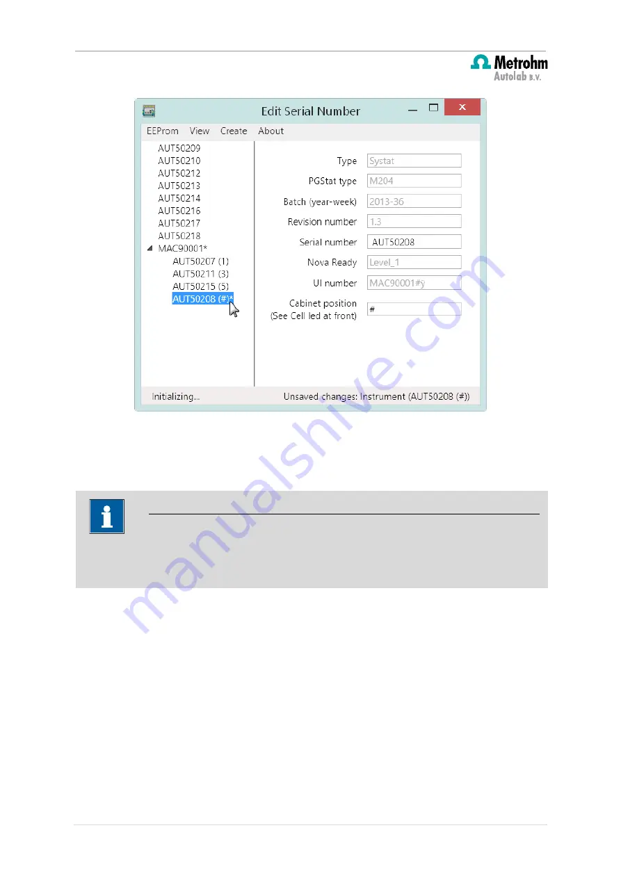 Metrohm AUTOLAB MULTI M101 Manual Download Page 30