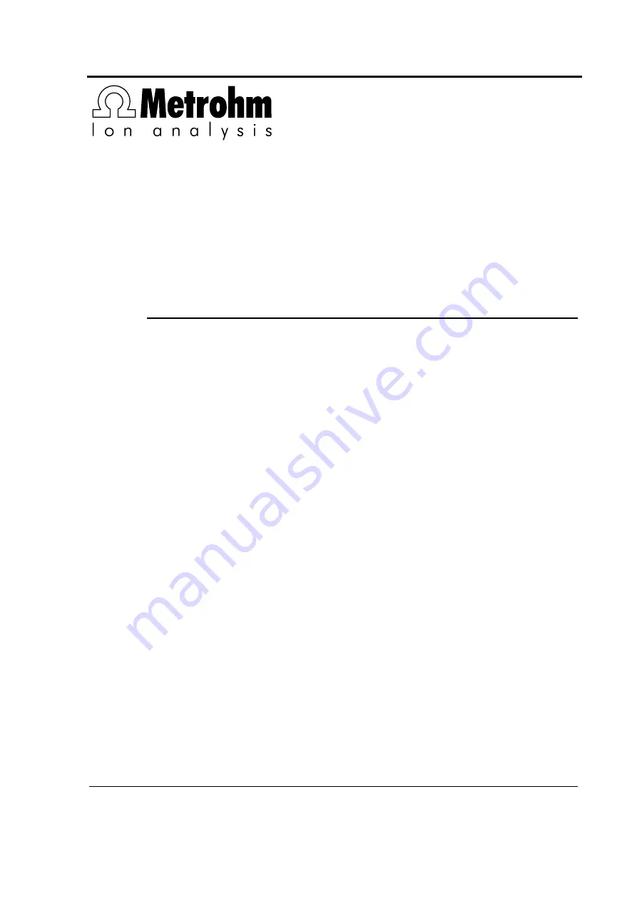 Metrohm Spectrosense Manual Download Page 3