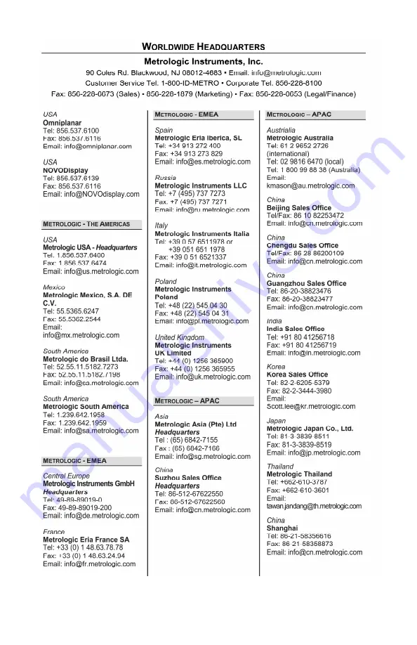 Metrologic Focus MS1690-11 Installation And User Manual Download Page 49