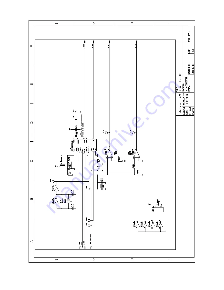 METRON QA-1290 User & Service Manual Download Page 58