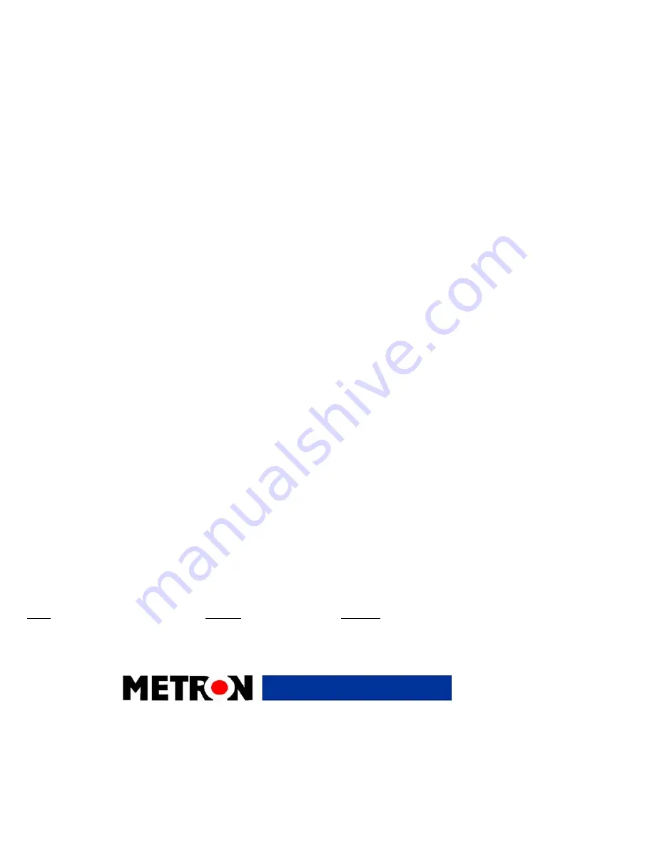 METRON QA-1290 User & Service Manual Download Page 65