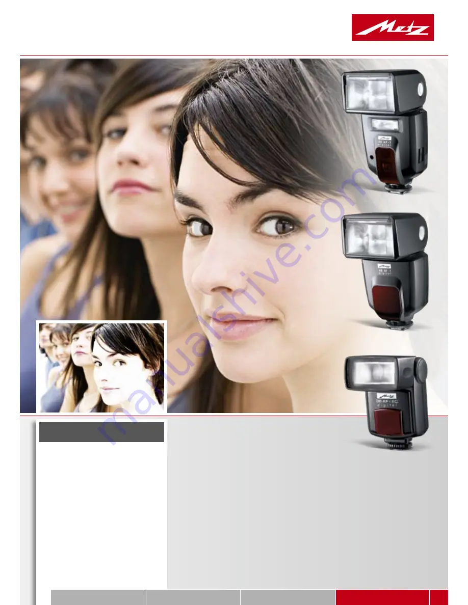 Metz Camera Flash Light Brochure Download Page 11