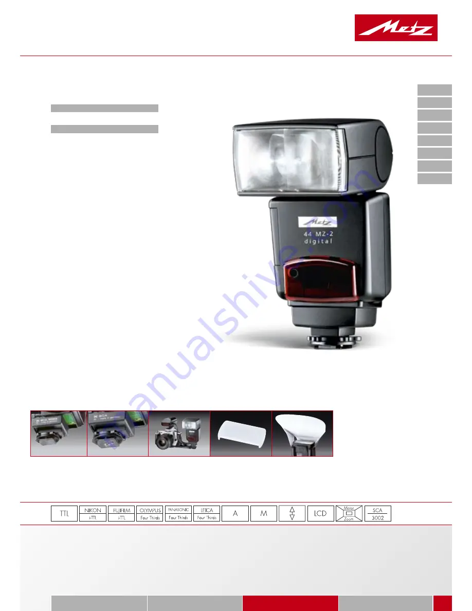 Metz Camera Flash Light Brochure Download Page 27