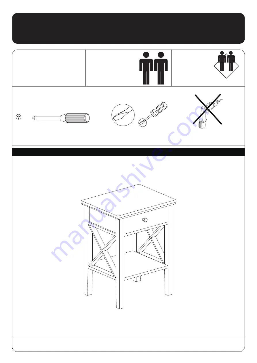 Meubilair 203242-07 Quick Start Manual Download Page 1