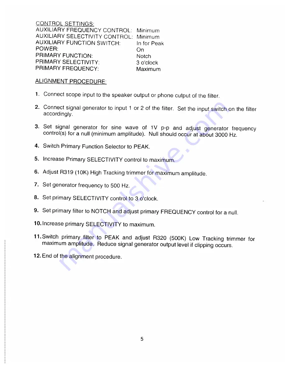 MFJ signal enhancer II mfj-752d Instruction Manual Download Page 6