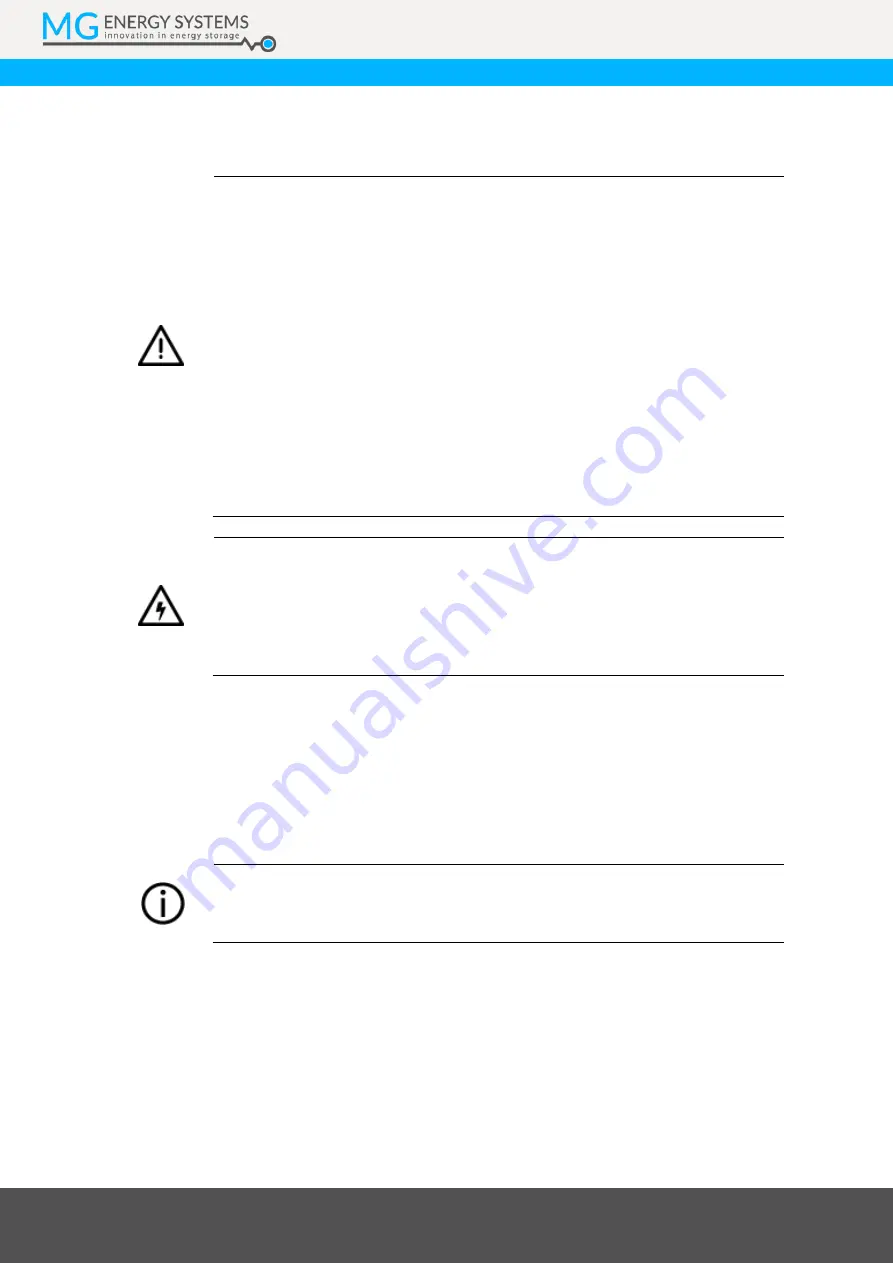 MG Energy Systems LFP Series Manual Download Page 33