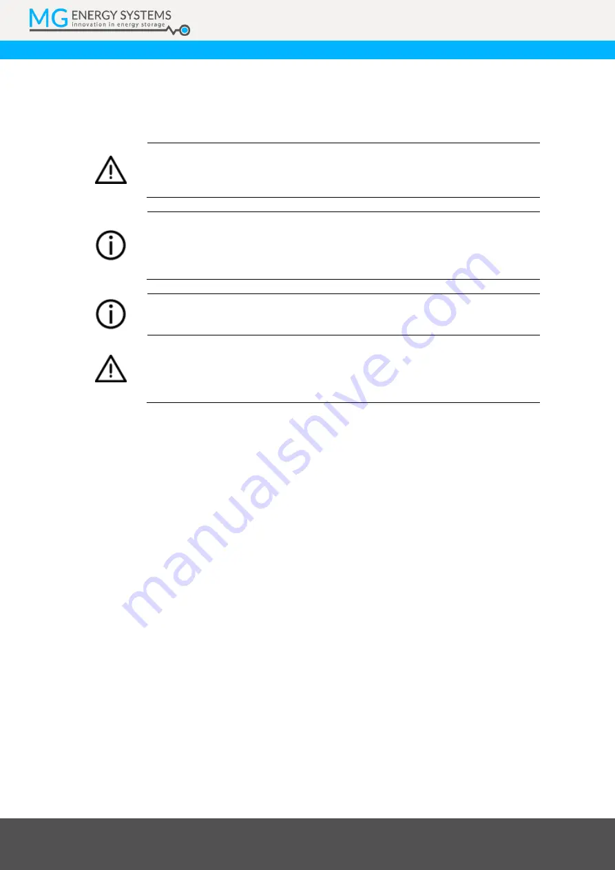 MG Energy Systems LFP Series Manual Download Page 36