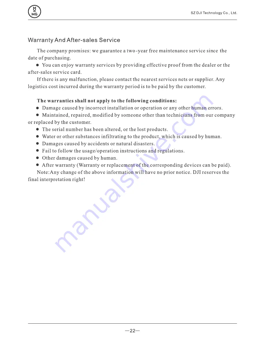 MG C03048D Instruction Manual Download Page 23